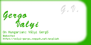 gergo valyi business card