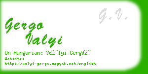 gergo valyi business card